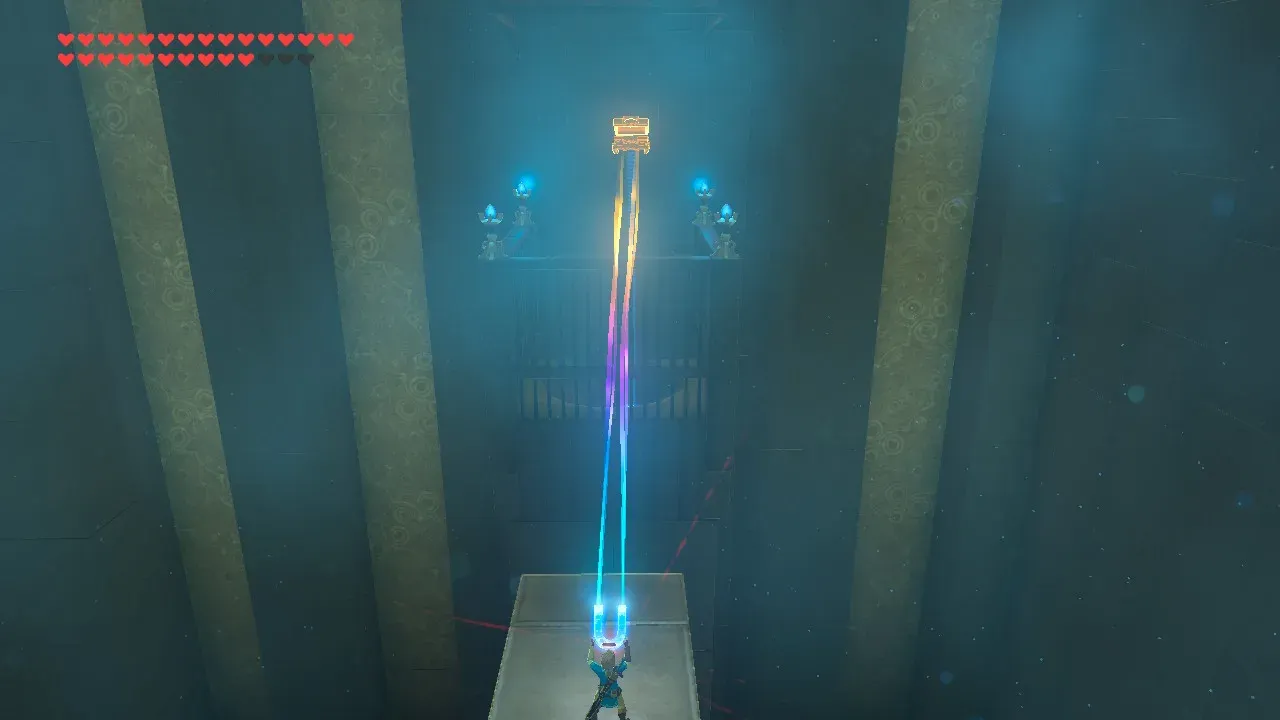 Magnesis lifting the fallen chest out of its cage