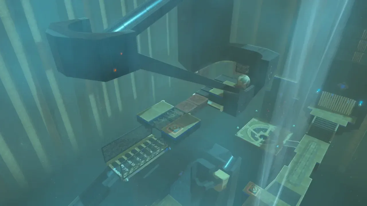 The shrine’s multi-level orb course and central updraft