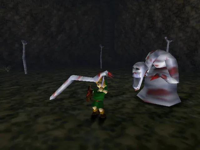 Dead Hand looming over young Link in the N64 version
