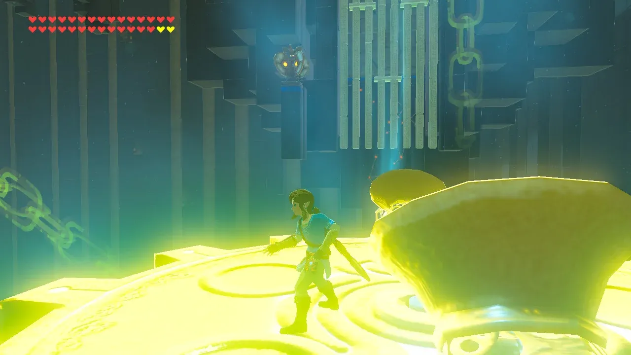 The rotating platform held with Stasis in front of the final gate