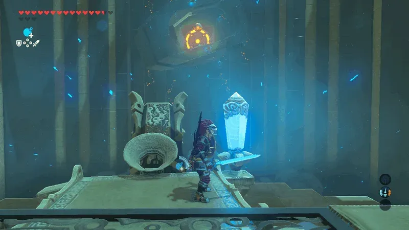 The target behind the rotated cage