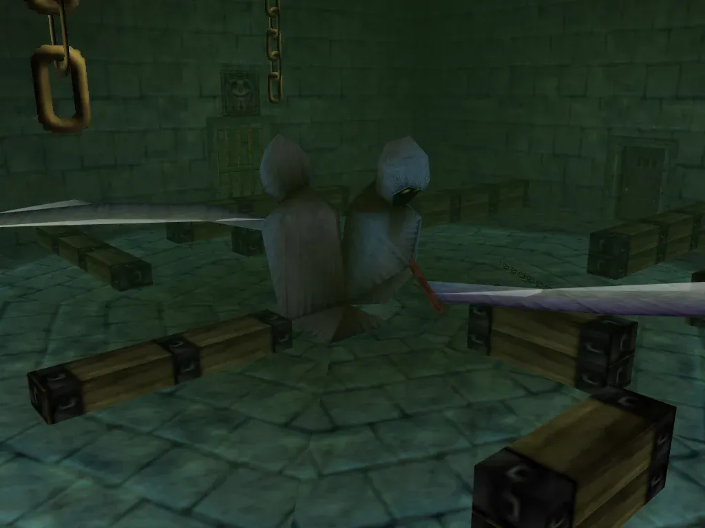 The spinning scythe statue in the Shadow Temple, N64 version