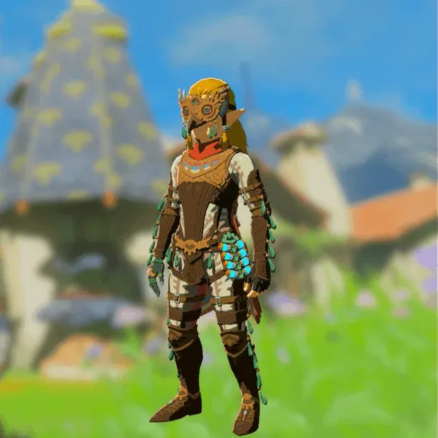 Link wearing the full Glide set