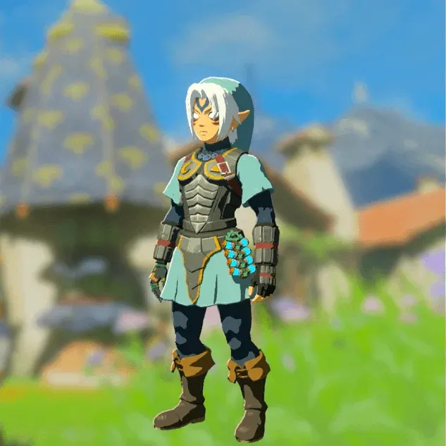 Link wearing the full Fierce Deity set