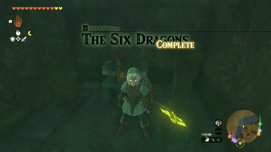 The Six Dragons complete banner inside the Thyphlo Ruins