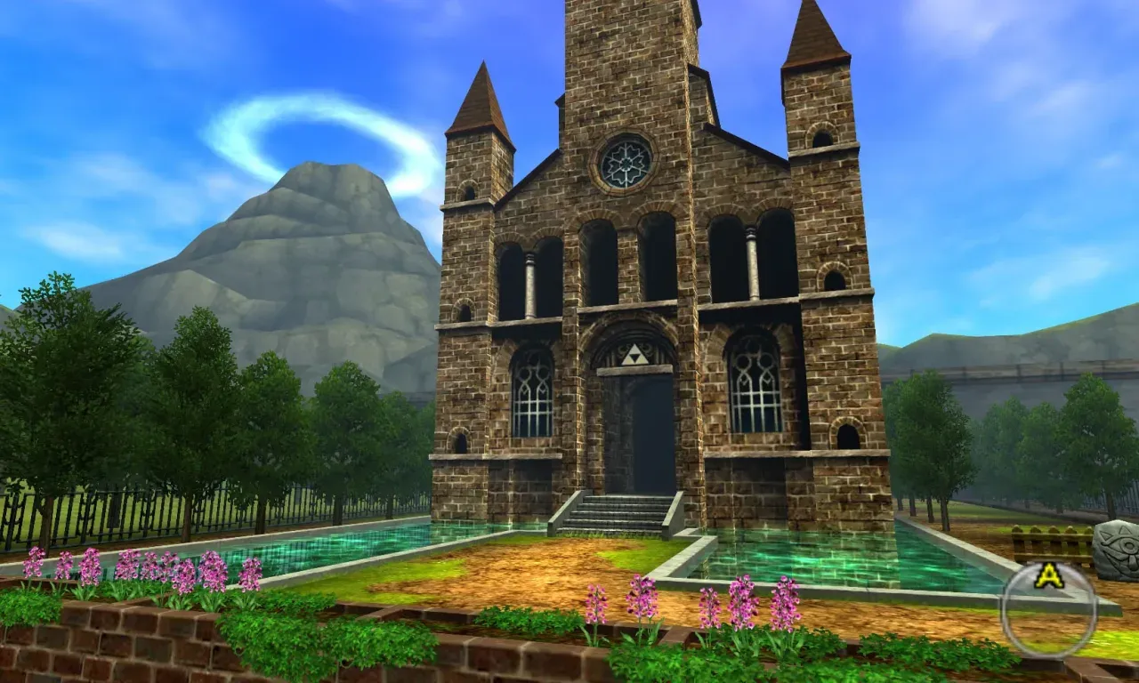 The Temple of Time seen from outside, 3DS version